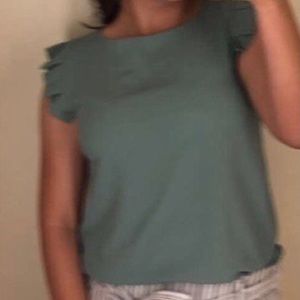 Green blouse